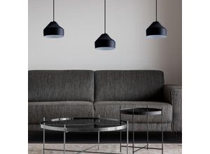 4066153011580 - Pendelleuchte Hängelampe Esszimmer Küchenlampe Hängend Esstischlampe Innen Weiß Schwarz-Weiß Design u + Leuchtmittel A60 Klar - Paco Home