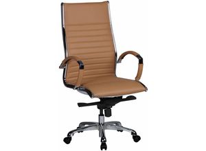 4250950229266 - Finebuy - salzburg 1 Bürostuhl Echtleder Schreibtischstuhl ergonomisch Chefsessel elegant Drehstuhl