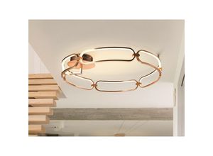 8435435332365 - Schuller Colette Große moderne stilvolle dimmbare LED-Designer-Einbauleuchte Roségold mit Fernbedienung