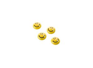 4013695028446 - Magnet ® Smiley 20mm 004kg Ferrit gelb 8 St Pack Durchmesser 20 mm - Magnetoplan