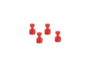 4013695024868 - Haftmagnete Memohalter 1666118 rund 18mm Ø rot 500g Haftkraft 4013695024868 magnetoplan 1666118 4 Stück