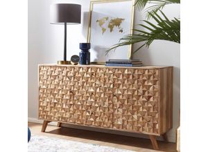 4250950275898 - WOHNLING Sideboard WL5598 akazie 2 Fachböden 1400 x 400 x 785 cm