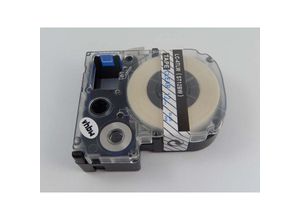 4065705388316 - Schriftband-Kassette Ersatz für Epson LC-4TLW ST12BW für Etiketten-Drucker 12mm Blau auf Transparent - Vhbw