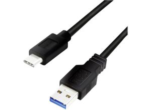 4052792055160 - USB-Kabel usb 32 Gen1 (usb 30   usb 31 Gen1) usb-a Stecker usb-c® Stecker 050 m Schwar - Logilink