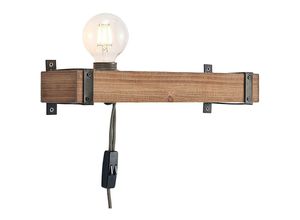 4251096596373 - Lindby - Wandleuchte Wandlampe Innen Sverina aus Holz für Wohnzimmer & Esszimmer von