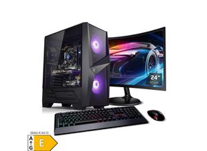 4260627614783 - PC Set Gaming mit 24 Zoll TFT Raptor V AMD Ryzen 7 5700X 16GB DDR4 NVIDIA RTX 3050 6 GB 1TB SSD WLAN Windows 11