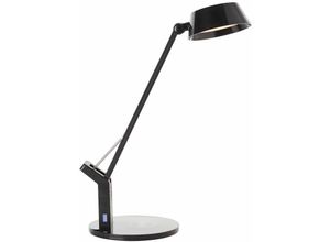 4004353394331 - BRILLIANT Lampe Kaila LED Tischleuchte mit Induktionsladeschale schwarz 1x LED integriert 8W LED integriert (710lm 3100-6100K) Kabelloses Aufladen von mobilen Geräten