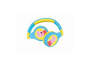 3380743093079 - LEXIBOOK Peppa Pig Kabellose Bluetooth Kopfhörer Kinder blau gelb Kleinkinder