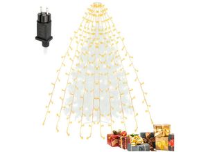 0962062018662 - Vingo - led Lichterkette 280 LEDs Weihnachtsbaum 8 Modi Party Deko Warmweiß - Warmweiß