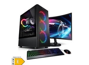 4260627613595 - PC Set mit 27 Zoll TFT Total V AMD Ryzen 7 5700X 16GB DDR4 NVIDIA RTX 4060 8 GB 1TB SSD WLAN Windows 11