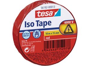 4042448152978 - ROT - tesa 56192-00013-22 Isolierband (l x b) 10 m x 15 mm 1 St