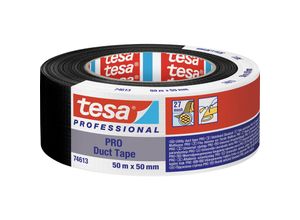 4063565117855 - Duct Tape pro 74613-00002-00 Reparaturband Schwarz (l x b) 50 m x 50 mm 1 St - Tesa