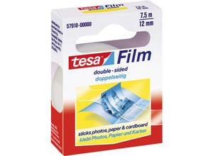 4042448899729 - 57910-00000-02 Doppelseitiges Klebeband film® Transparent (l x b) 75 m x 12 mm 1 St - Tesa