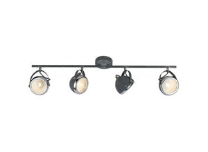 4004353250927 - BRILLIANT Lampe Rider Spotrohr 4flg grau Beton 4x QT14 G9 33W geeignet für Stiftsockellampen (nicht enthalten) Arme drehbar   Köpfe schwenkbar