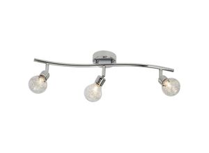 4004353245367 - Lampe Bulb Spotrohr 3flg chrom 3x QT14 G9 28W geeignet für Stiftsockellampen (nicht enthalten) Köpfe schwenkbar - silber - Brilliant