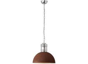 4004353285318 - BRILLIANT Lampe Frieda Pendelleuchte 41cm rostfarbend 1x A60 E27 60W geeignet für Normallampen (nicht enthalten) Kette ist kürzbar - braun