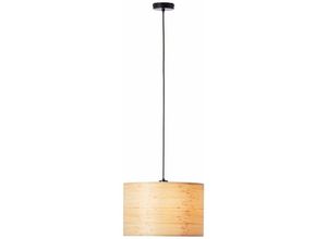 4004353394805 - Lampe Romm Pendelleuchte 35cm holz hell schwarz 1x A60 E27 52W Kabel kürzbar   in der Höhe einstellbar - schwarz - Brilliant