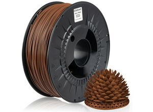 4058592511448 - - 5 x ® 3D Drucker 175mm pla Filament 1kg Spule Rolle Premium Hellbraun RAL8024 - Hellbraun