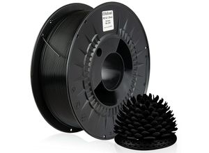 4058592512292 - - 10 x ® 3D Drucker 175mm petg Filament 1kg Spule Rolle Premium Schwarz RAL9005 - Schwarz