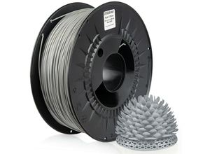 4058592511264 - 3D Drucker 175mm pla Filament 1kg Spule Rolle Premium Aluminium Weiß RAL9006 - Aluminium Weiß - Midori