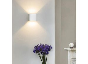 0726504033015 - Led Wandleuchte Wandleuchten IP65 Wohnzimmer Flurlampe Treppen Wandlampe Außen Deko 12W Weiß Warmweiß 2 Stück - Weiß - Wolketon