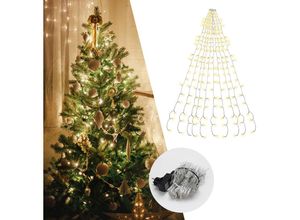 0726506262994 - Led Lichterkette Weihnachtsbaum 280 LEDs 28m Außen Weihnachtsbaumbeleuchtung mit Ring Christbaumbeleuchtung led Baummantel Warmweiß - Warmweiß