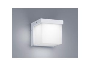 Image of Moderne LED Außenwandlampe YANGTZE in Weiß matt IP54 - Außenbeleuchtung Haus