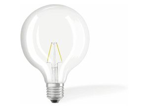 Image of Osram - LED-Lampe retrofit, E27, eek: f, 2 w, 250 lm, 2700 k, G125