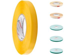 4255703116732 - 50m Klebeband doppelseitig transparent & weiß Schaumklebeband extra stark Klebebänder Montageband Filmklebeband 19 mm Breite - Transparent - Hexim