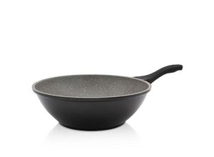 4006776088088 - Wok KRÜGER Aluguss Wokpfanne Barcelona 30 cm Pfannen Gr Ø 30 cm + Höhe 10 cm schwarz Woks für Induktions-Kochfelder geeignet