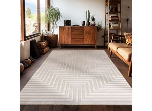 8682455393634 - Teppich Wohnzimmer Kurzflor Skandinavische Stil Teppich Einfarbig