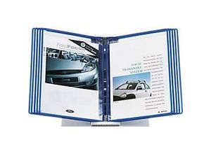 7612176110631 - Sichttafel-Tischständer Styro für 10 tarifold-Tafeln im Format A4 mit Ablageschalen Polystyrol grau 7612176110631 - Sichttafel-Tischständer Styro für 10 tarifold-Tafeln im Format A4 mit Ablageschalen Polystyrol grau