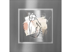 4019449472862 - PRO ART Aludibondbild FIGURELINESV (BHT 50x50x170 cm) BHT 50x50x170 cm bunt Alubild Metallbild