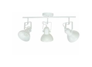 4251334884262 - Licht-erlebnisse - Weiße Spot Lampe Metall Retro verstellbar dallas - Weiß