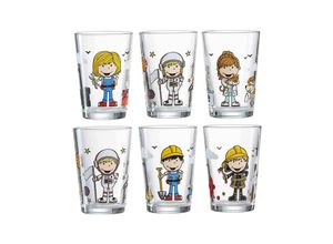 4262418976063 - Kindergläser Berufe Jungs & Mädchen 205 ml 6er Set 4262418976063 - Kindergläser Berufe Jungs & Mädchen 205 ml 6er Set