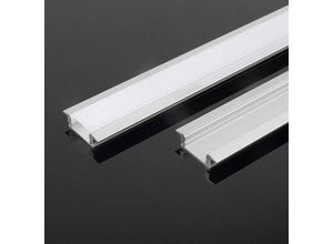 3800170207059 - Vtac - v-tac Aluminiumprofil silberfarben für LED-Streifen Satinierte Abdeckung 20002477mm