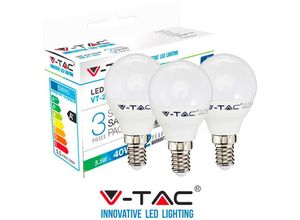 0619793863503 - Vtac - 3 LED-Glühbirnen E14 55 w 40 w v-tac P45 MINIGLOBO-Natürlich 0619793863503 - Vtac - 3 LED-Glühbirnen E14 55 w 40 w v-tac P45 MINIGLOBO-Natürlich