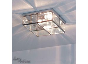 4251254211858 - Licht-erlebnisse - Deckenlampe Glas Metall in Chrom Badezimmer Küche - Chrom