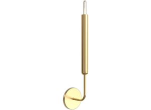 5056667094604 - Privatefloor - Wandleuchte Kerzenlampe in Gold - Lica Gealtertes Gold - Metall - Gealtertes Gold