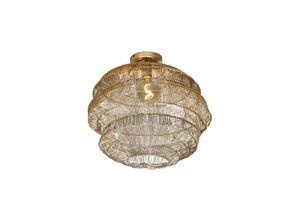 8718881126260 - Qazqa - Orientalische Deckenlampe Gold 45 cm - Vadi - Gold Messing