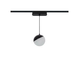 8445044051731 - Ledkia - LED-Pendelleuchte für 1-Phasenmagnetschiene 25mm Super Slim 10W 48V CRI90 Schwarz Ø100 mm Neutrales Weiß 4000K 120º1145 mm