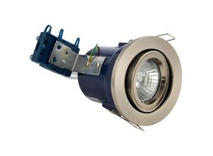 5020024513862 - Forum Lighting - Forum Yate Verstellbares feuerbeständiges Einbau-Downlight satiniertes Chrom