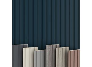 4255703115469 - Beats Lamellen 275m Hexim mdf Holz Lamellenwand Wandverkleidung Lamellenpaneele Wand Paneele stoßfest Ocean 1 Paneel - 033 m² - Blau 4255703115469 - Beats Lamellen 275m Hexim mdf Holz Lamellenwand Wandverkleidung Lamellenpaneele Wand Paneele stoßfest Ocean 1 Paneel - 033 m² - Blau