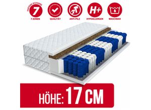 5902846906483 - FDM - Matratze vida 7 Zonen 180x200 H3 Premium Taschenfederkern federkern kokos 17cm