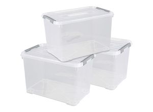 3253920284006 - Organizer CURVER HANDY+ Aufbewahrungsboxen farblos (transparent) Aufbewahrungsbox Aufbewahrung Ordnung Aufbewahrungsbox stapelbar mit Deckel schachtelbar ohne Deckel