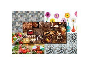 4251769676012 - Hexim - pvc Wandpaneele - Mosaik Motive pflegeleichte Platten - restposten white mosaic