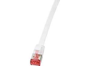 4052792039108 - CF2061S RJ45 Netzwerkkabel Patchkabel cat 6 u ftp 300 m Weiß vergoldete Steckkontakte 1 s - Logilink