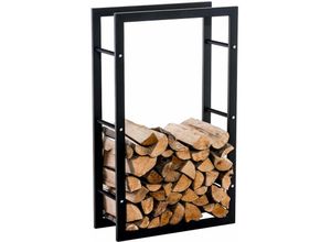 4251152690281 - - Kaminholzständer Keri V3 schwarz 25x80x100 cm