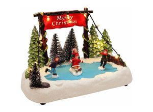 4260700654804 - Spetebo - kleine Winterlandschaft mit Eisbahn - 19 cm - mit led Beleuchtung