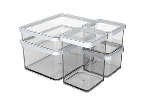 7610859227416 - Premium Vorratsdosen-Set loft 5 tlg transparent Frischhaltedosen - Rotho